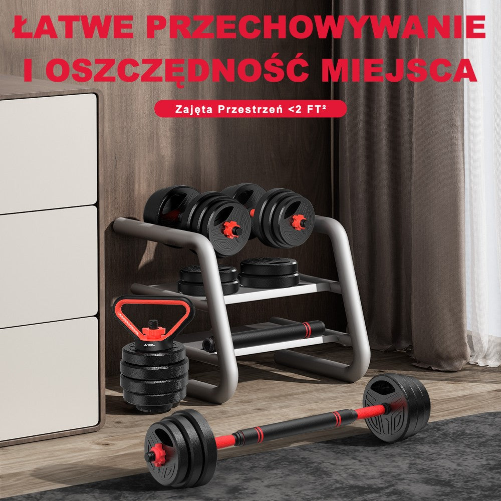 Zestaw Hantli Wielofunkcyjnych 4 w 1