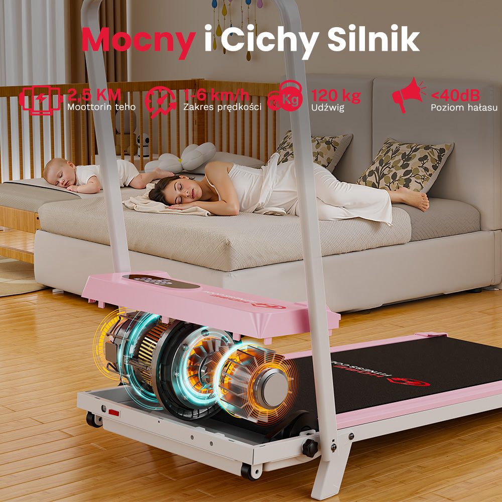 Bieżnia T7, Prędkość 1-6 km/h, 5% Nachylenia Ręcznego