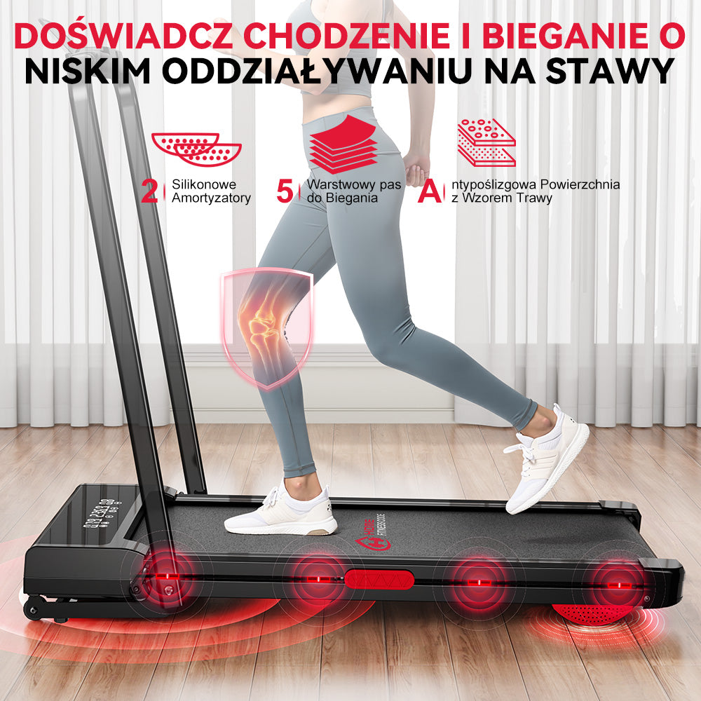 Bieżnia Y3 z Silnikiem Bezszczotkowym, Automatyczne Nachylenie 12%