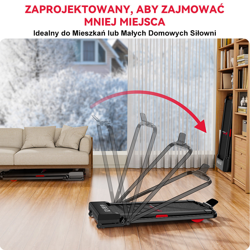 Bieżnia Y3 z Silnikiem Bezszczotkowym, Automatyczne Nachylenie 12%