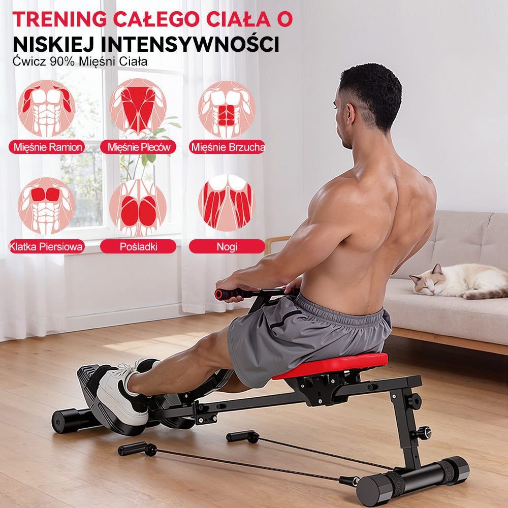 Wioślarz Hydrauliczny, 12 Poziomów Oporu