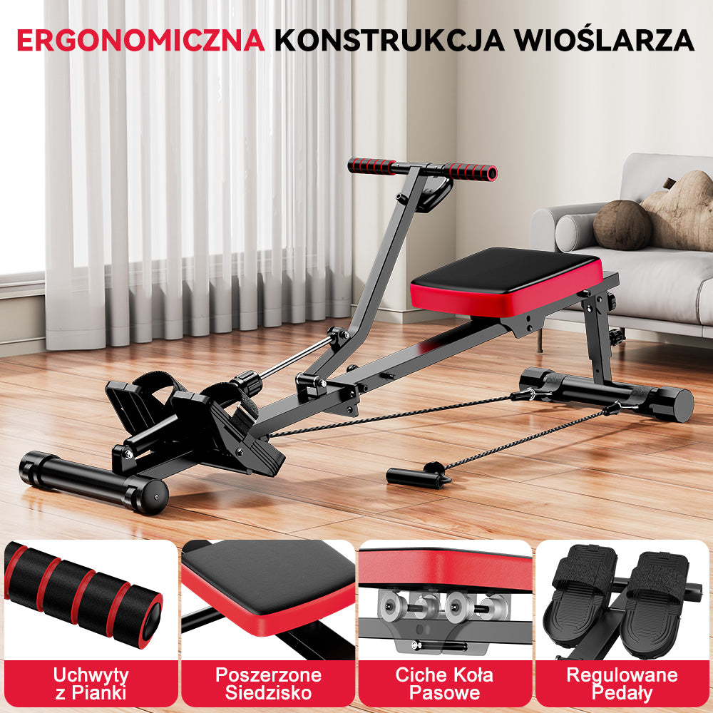 Wioślarz Hydrauliczny, 12 Poziomów Oporu
