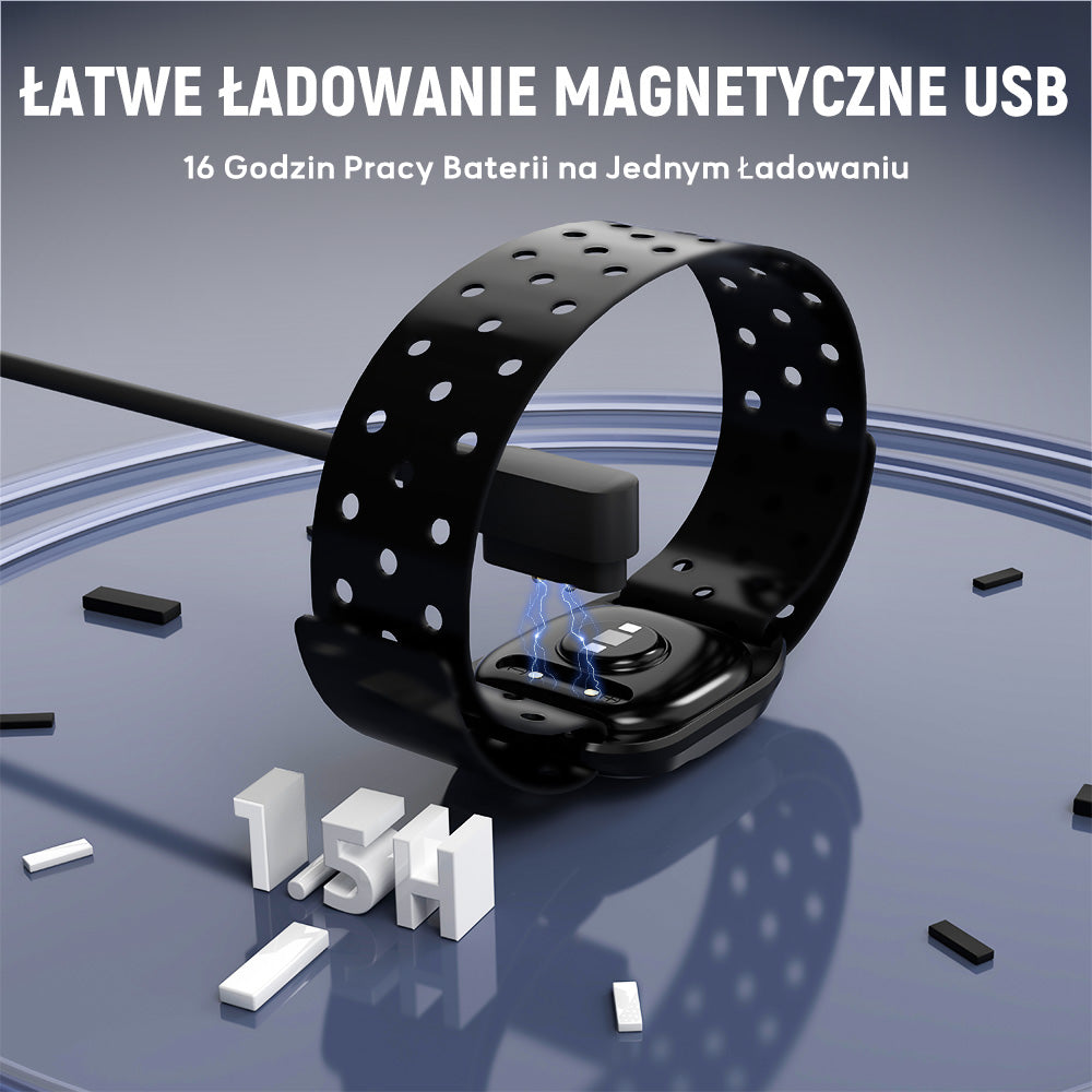 Opaska na Ramię z Pulsometrem, Bluetooth 5.0/ANT+, Wodoodporność IP67