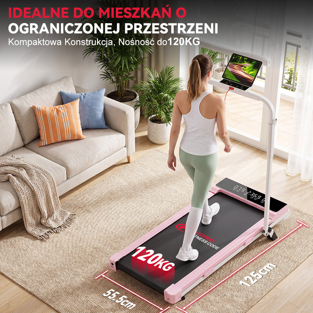Bieżnia Składana Q2 Pro z 5% Nachylenia Ręcznego, Prędkość 1–10 km/h (Nowa Wersja)