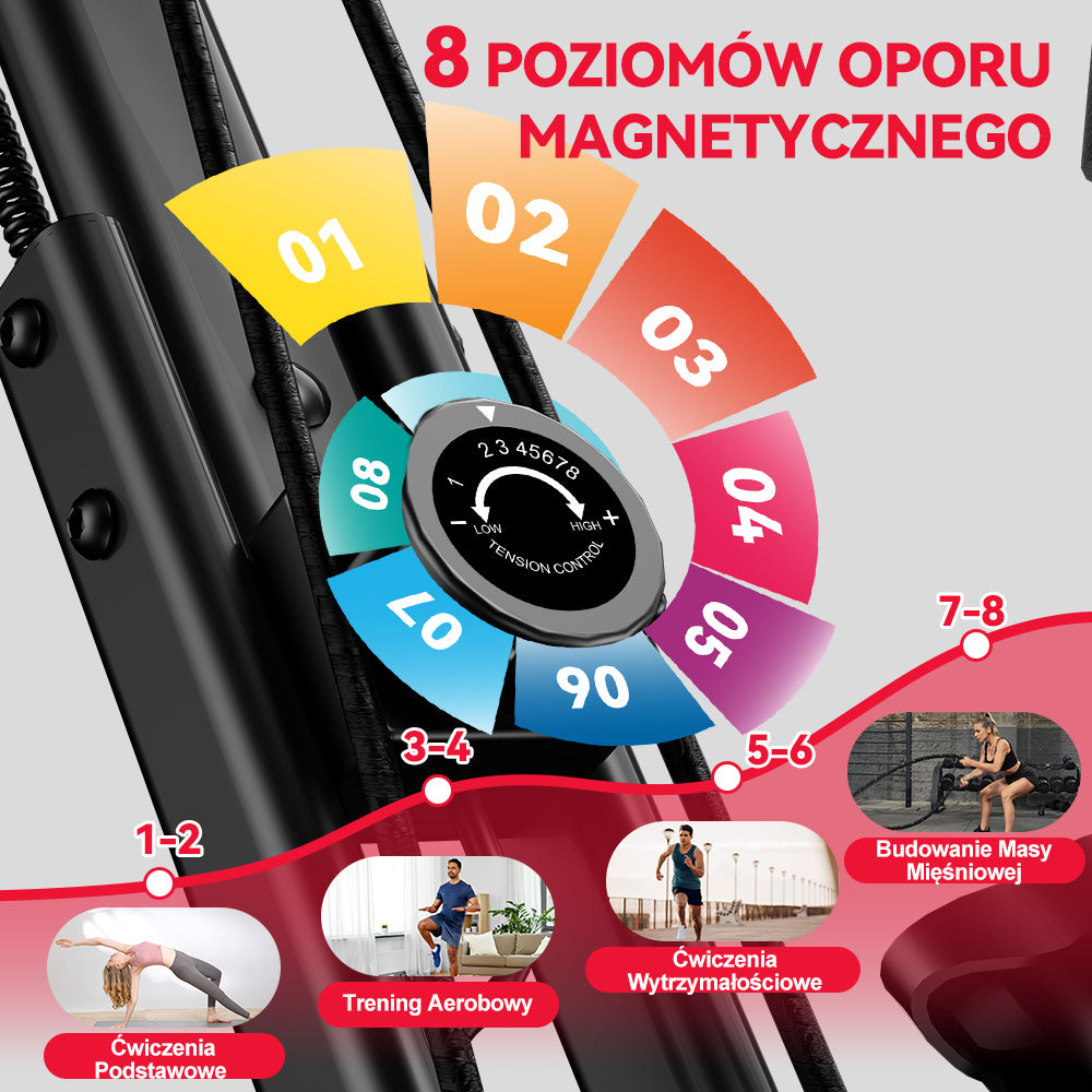 Składany Rower Treningowy, Opór Magnetyczny