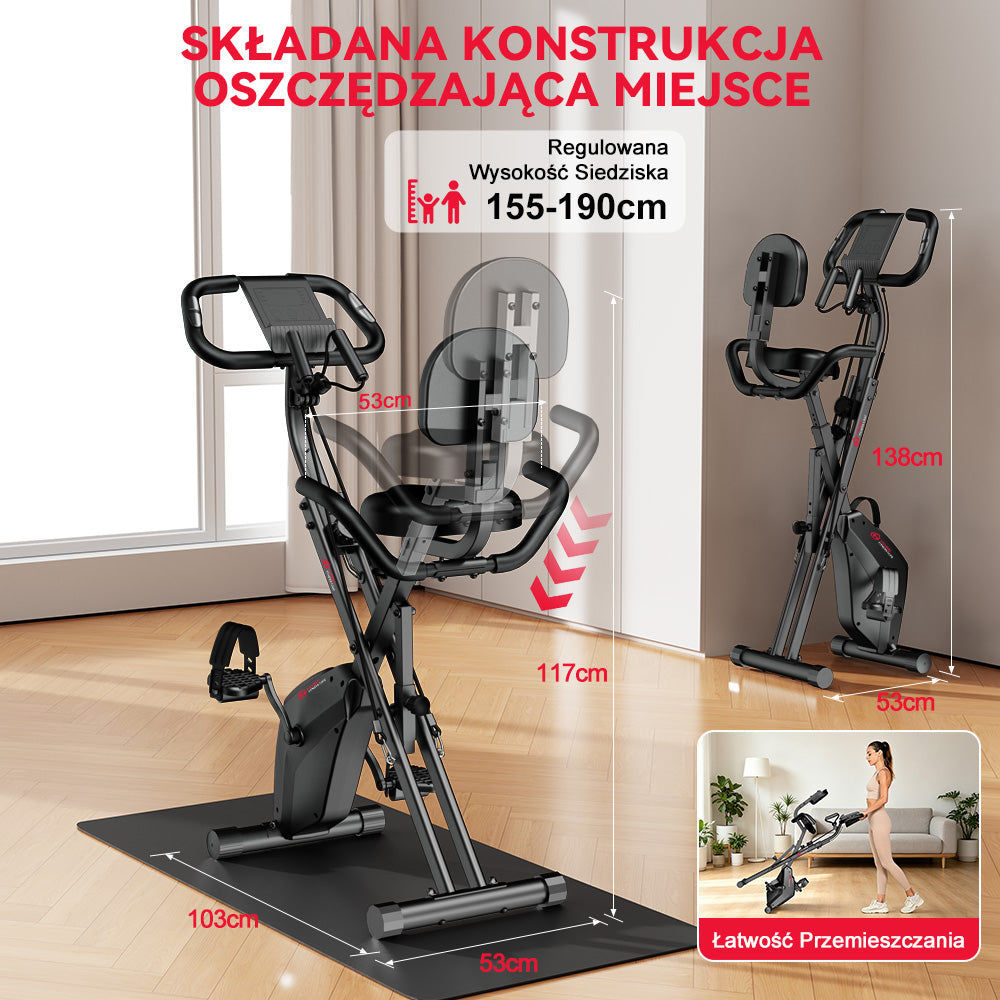 Składany Rower Treningowy, Opór Magnetyczny