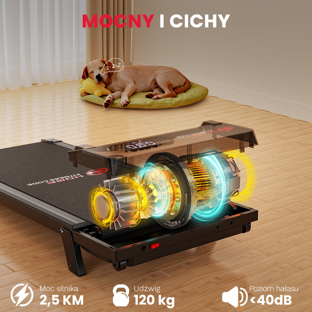 Bieżnia T7, Prędkość 1-6 km/h, 5% Nachylenia Ręcznego