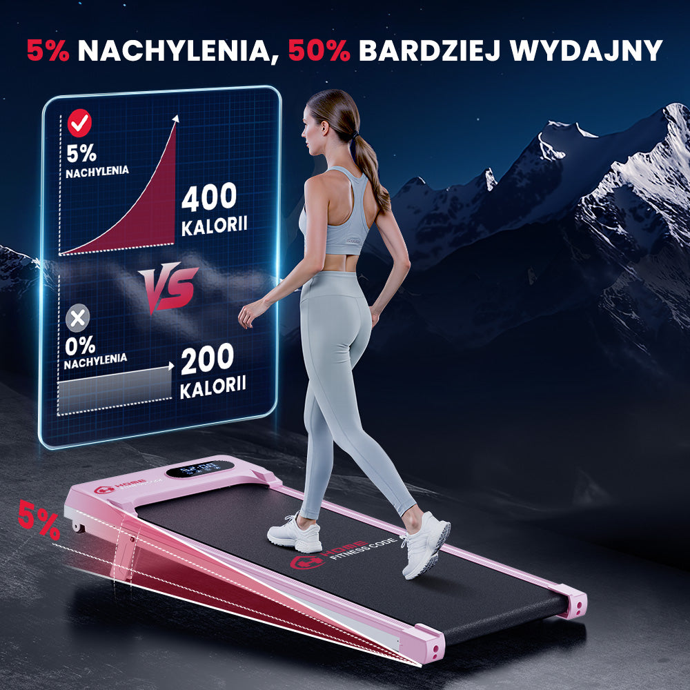 Bieżnia T7, Prędkość 1-6 km/h, 5% Nachylenia Ręcznego