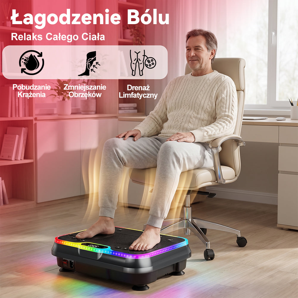 Platforma Wibracyjna F1 z Oświetleniem LED