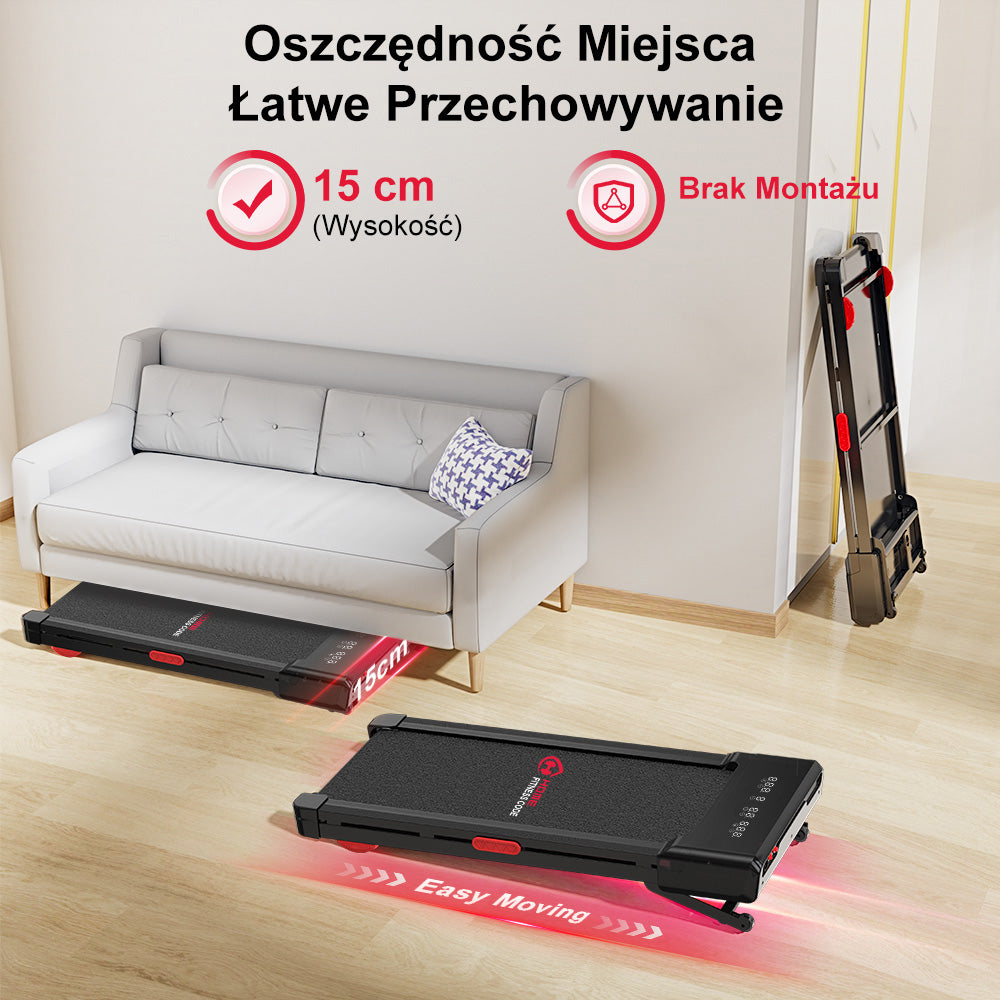 Bieżnia Y1 z Automatycznym Nachyleniem 0-12%, Prędkością 1-10 km/h