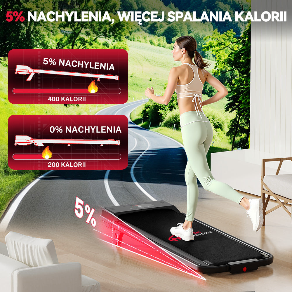 Bieżnia C1, Prędkość 1-10KM/H, 5% Nachylenia Ręcznego