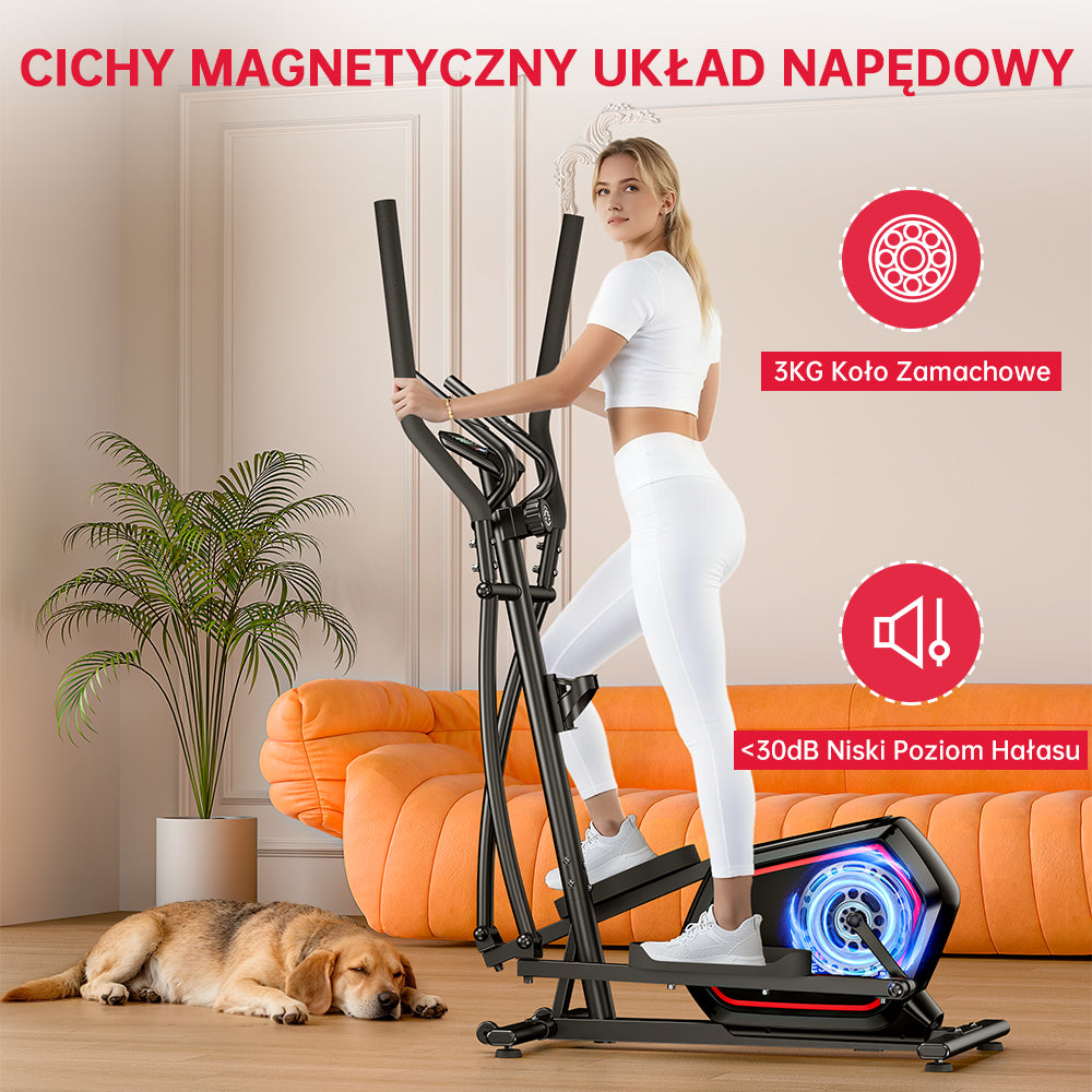 Maszyna Eliptyczna E200, 16-Stopniowy Opór Magnetyczny