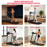 Bieżnia Składana Q5 Pro z Silnikiem Bezszczotkowym, Prędkość 1–12 km/h, Automatyczne Nachylenie 15%