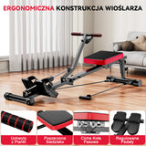 Wioślarz Hydrauliczny, 12 Poziomów Oporu