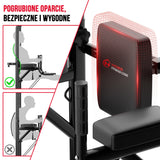 Power Tower Dip Station A1, z Taśmami Oporowymi