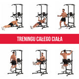 Power Tower Dip Station A1, z Taśmami Oporowymi