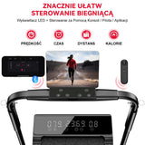 Bieżnia Składana Q2 Pro z 5% Nachylenia Ręcznego, Prędkość 1–10 km/h (Nowa Wersja)