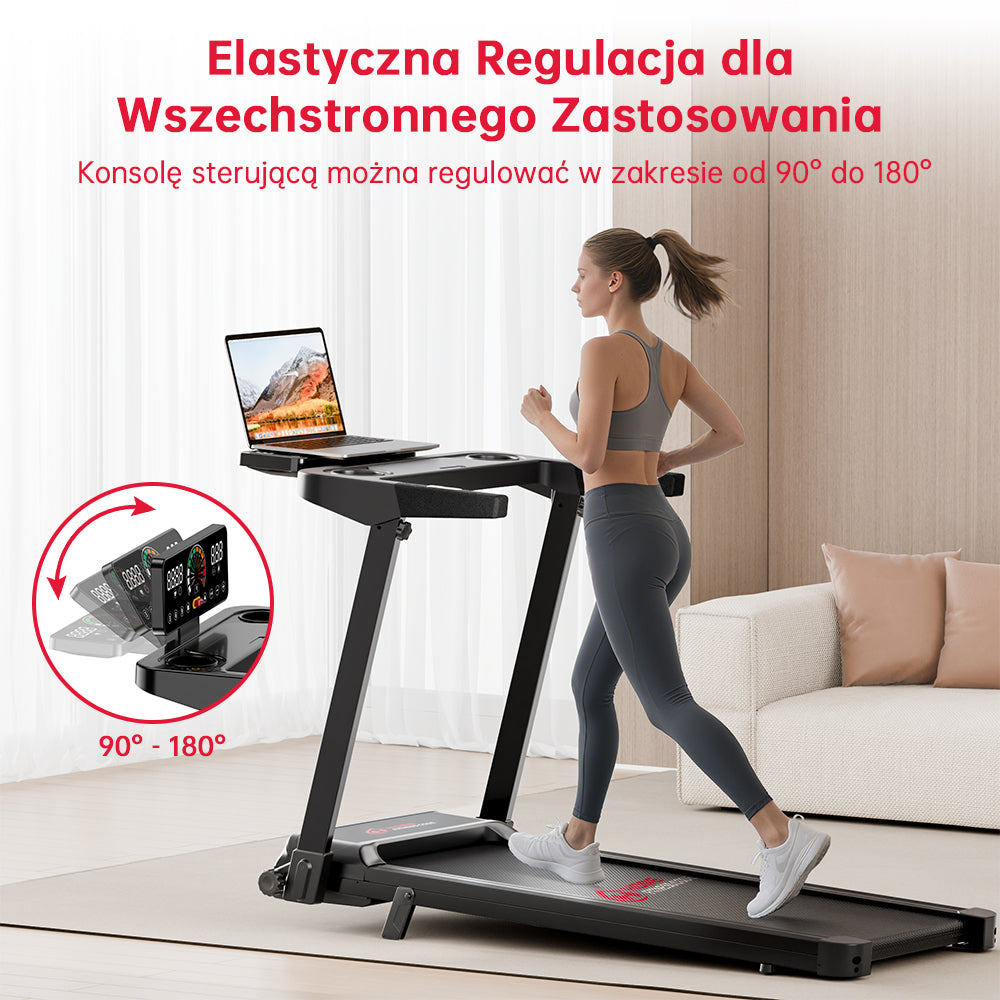 Bieżnia Składana Q8, Prędkość 1-12 km/h, Nachylenie Ręczne 5%