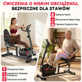 Rower Treningowy Poziomy X1, 16 Poziomów Oporu
