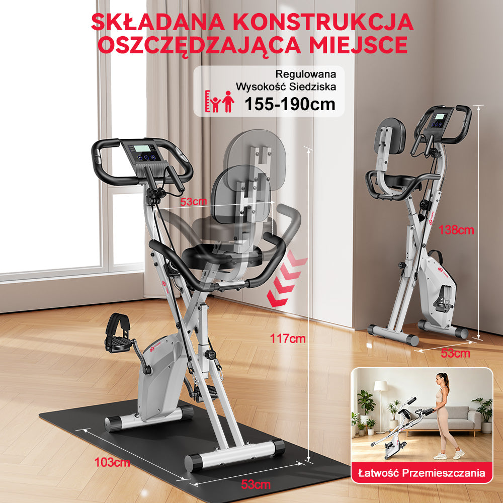 Składany Rower Treningowy, Opór Magnetyczny