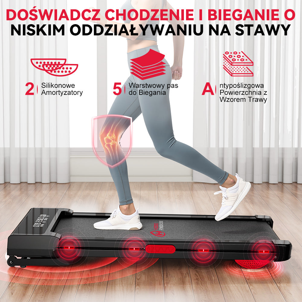 Bieżnia Y3 z Silnikiem Bezszczotkowym, Automatyczne Nachylenie 12%