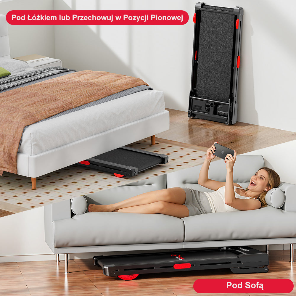 Bieżnia Y3 z Silnikiem Bezszczotkowym, Automatyczne Nachylenie 12%