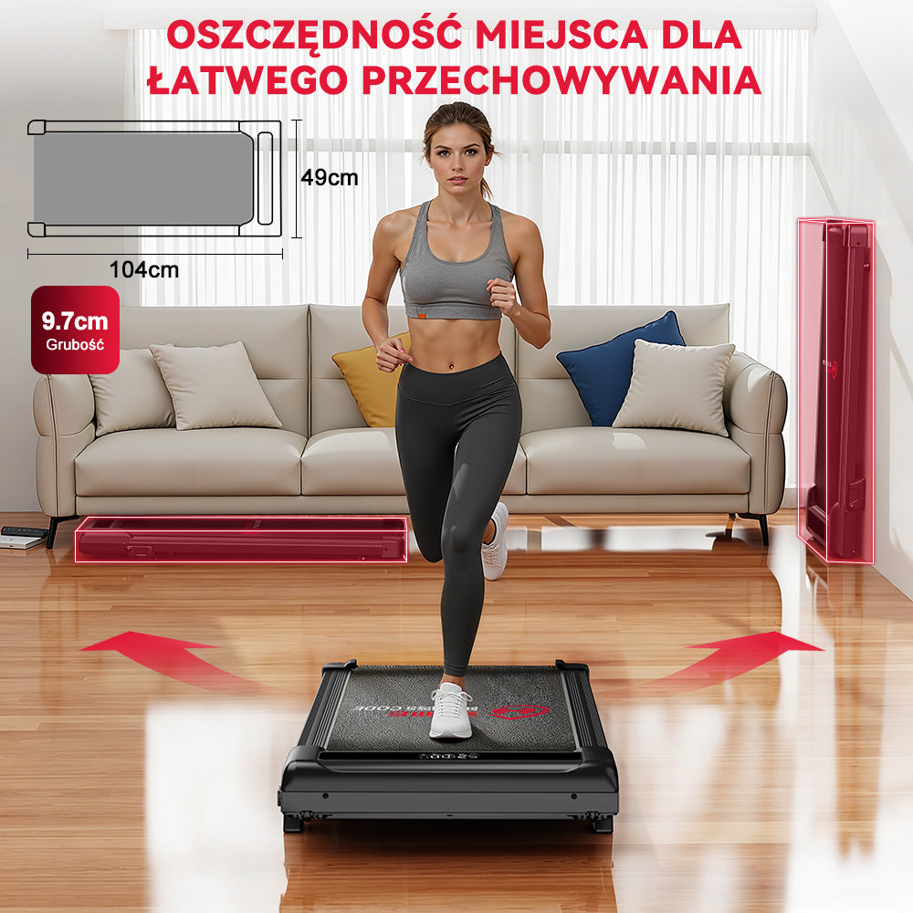 Bieżnia Z3 z Silnikiem Bezszczotkowym, Prędkość 1-6 km/h, 5% Nachylenia Ręcznego