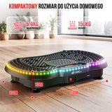 Platforma Wibracyjna Fitness C1, z Oświetleniem LED