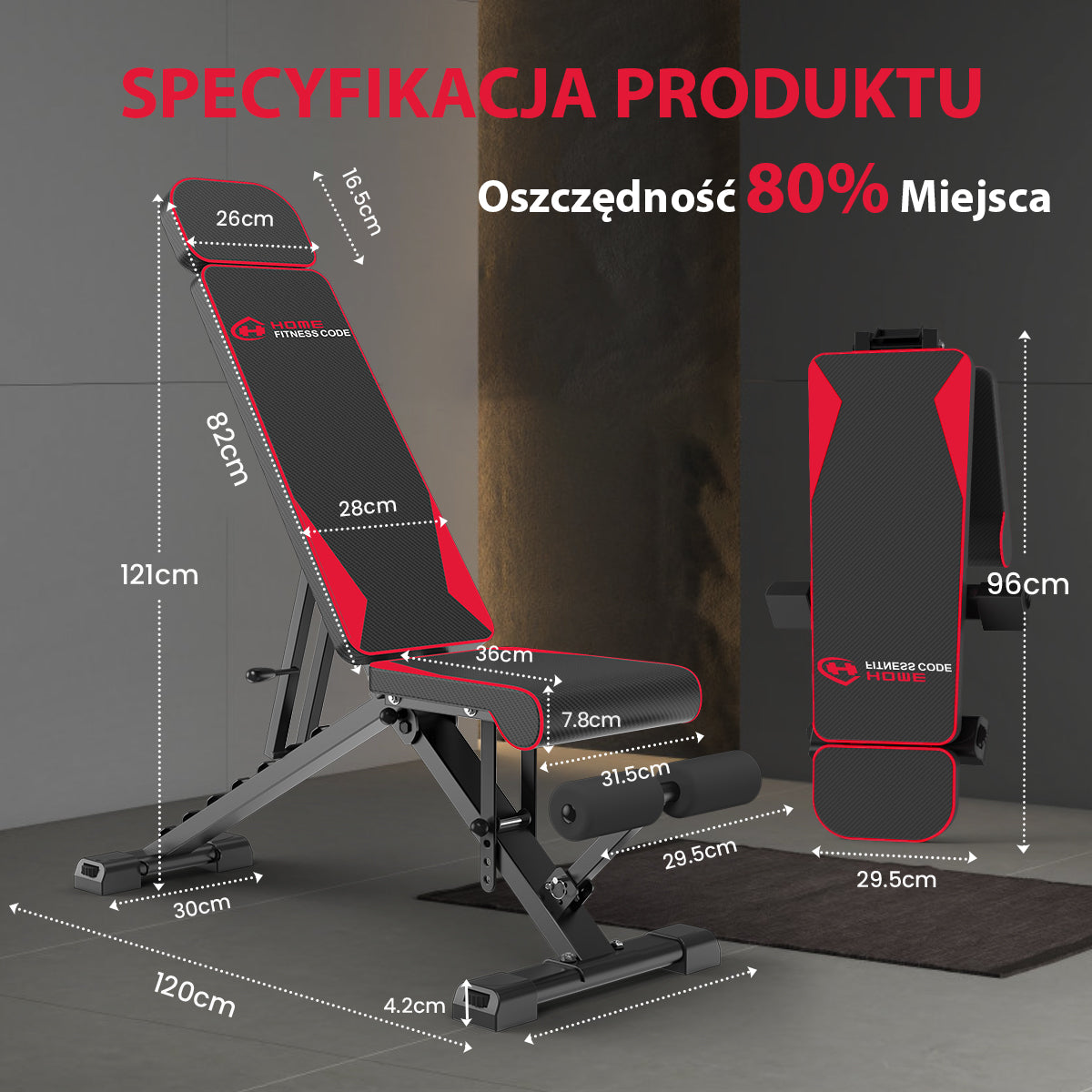 Składana Ławka do Ćwiczeń