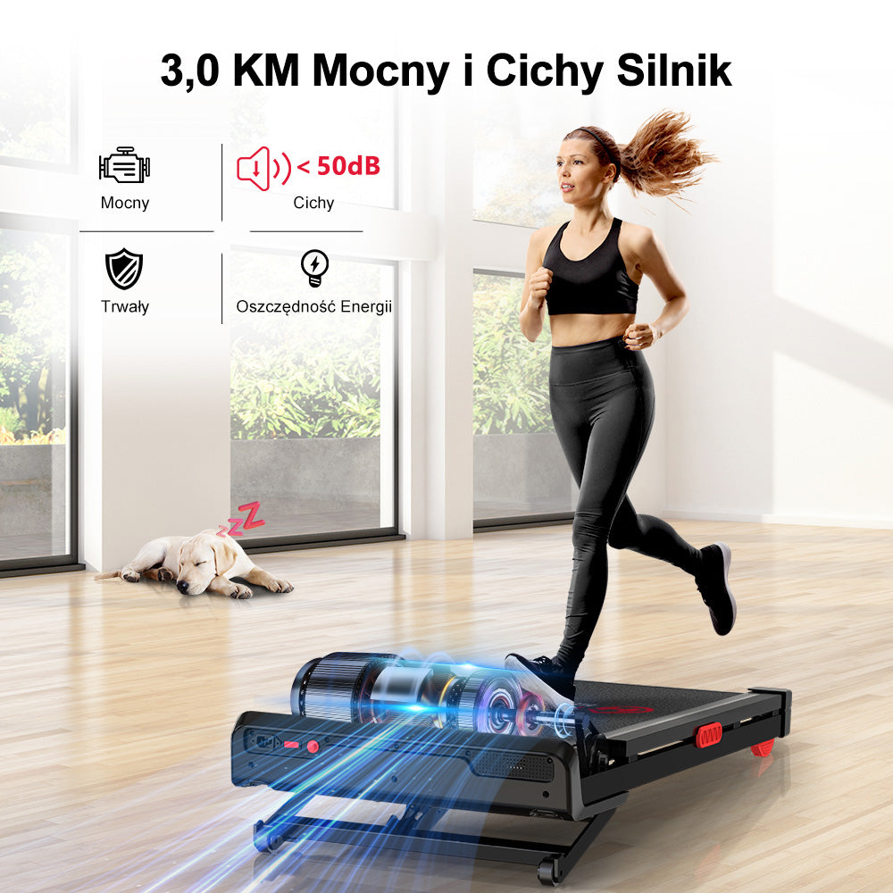 Bieżnia Y1 z Automatycznym Nachyleniem 0-12%, Prędkością 1-10 km/h